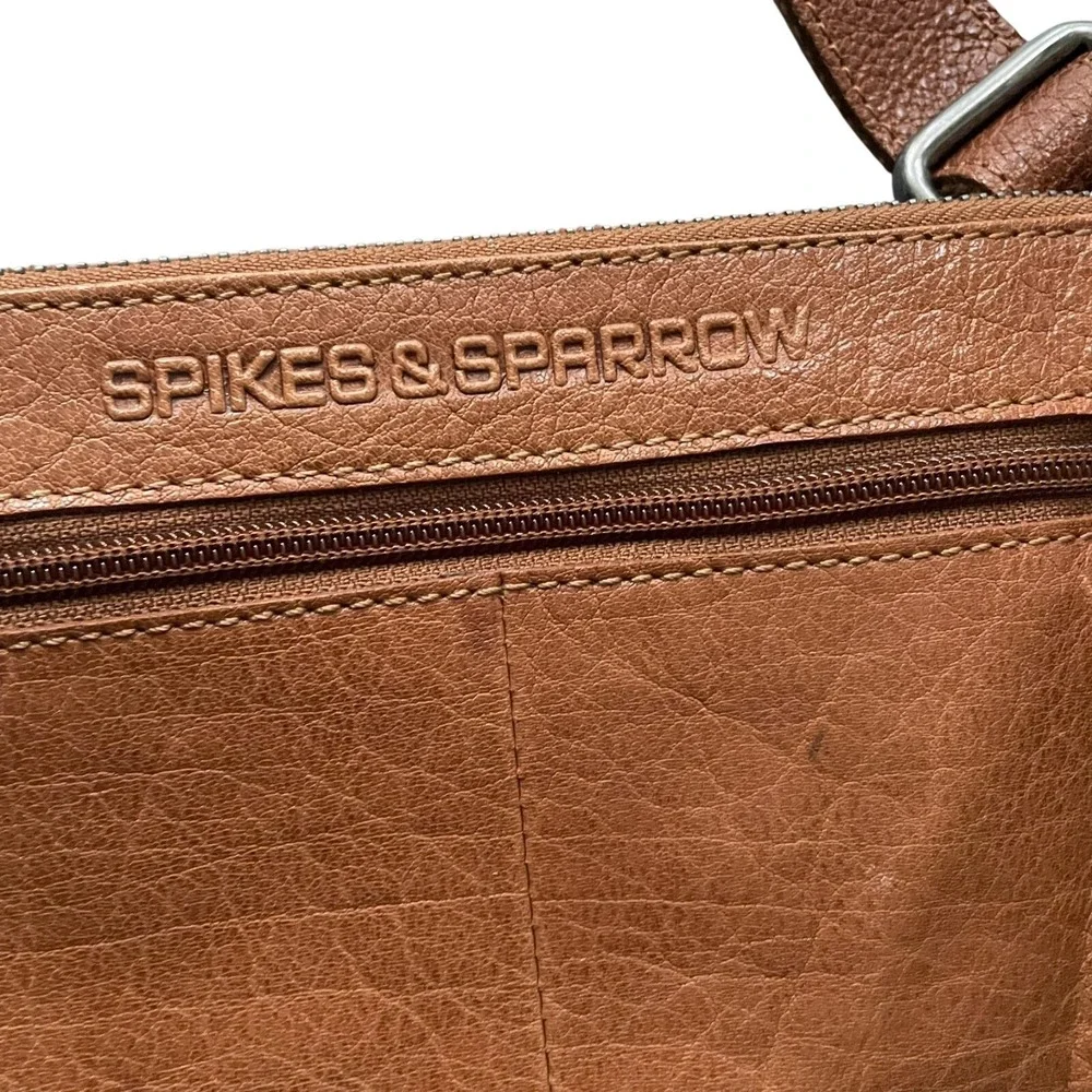 Spikes & Sparrow Cognac Leather Belt Bag Fanny Pack Crossbody Waist Bag